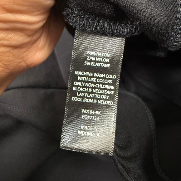 Betabrand Black Straight Leg Dress Pant Yoga Pant - Picture 6 of 8